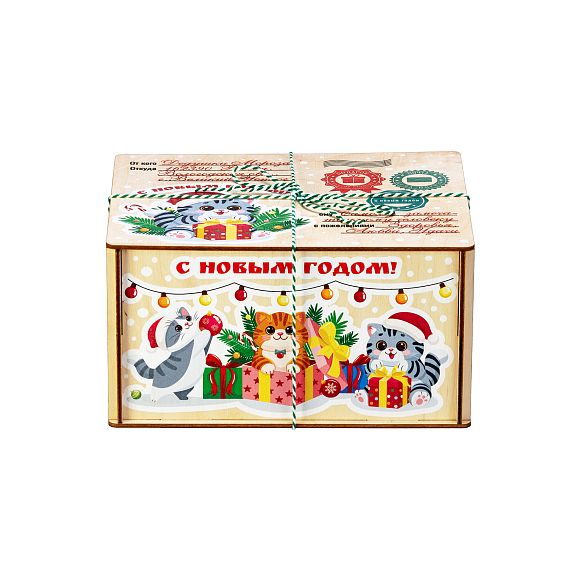 Сладкий новогодний подарок Котики