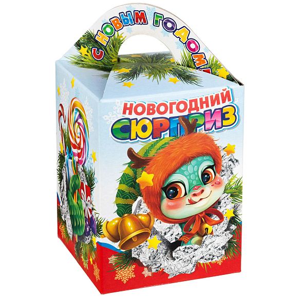 Сладкий новогодний подарок Кубик Сюрприз
